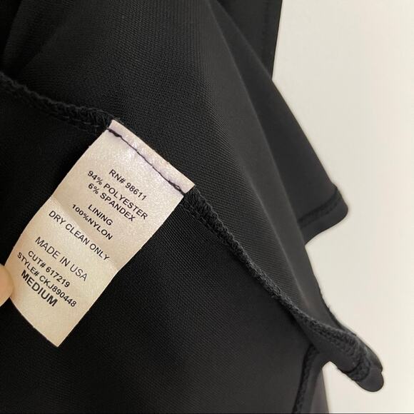 EIGHT SIXTY Dress Size Medium Black Stretchy Racerback Cocktail Party Wedding - Picture 9 of 9